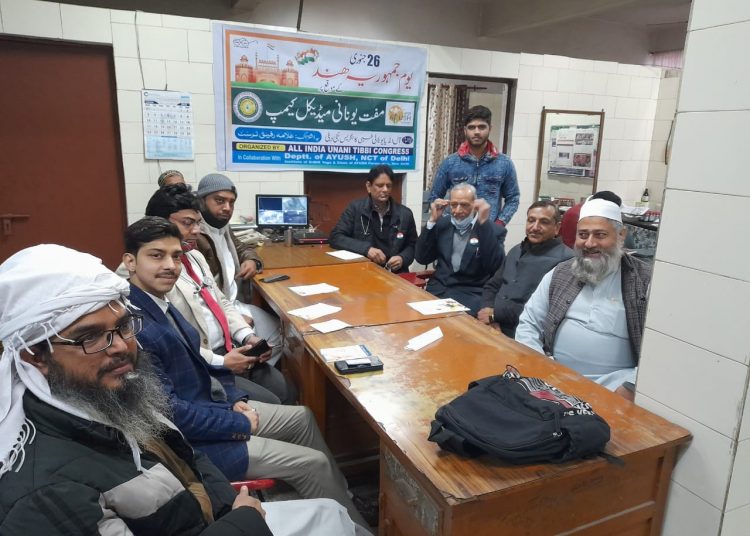 सुई वाला समुदाय भवन में मुफ्त यूनानी जांच चिकित्सा शिविर का आयोजन