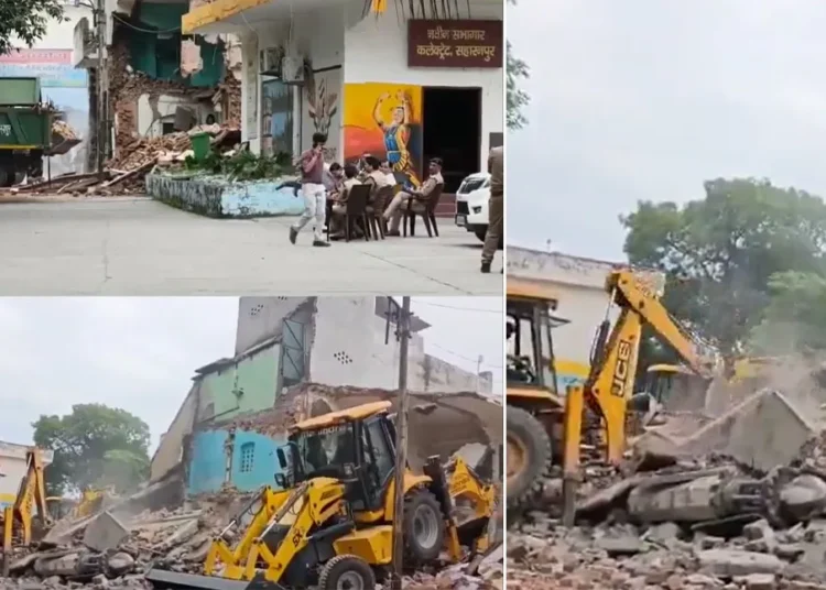 सहारनपुर कलेक्ट्रेट की मस्जिद पर चला बुलडोजर, सपा सांसद इकरा हसन हाउस अरेस्ट